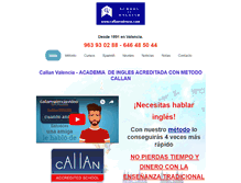 Tablet Screenshot of callanvalencia.com